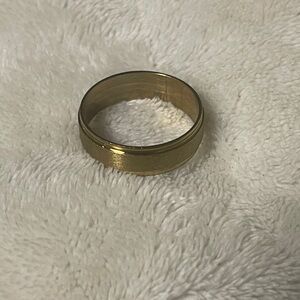 Elegant Golden Band Ring Size 12.5